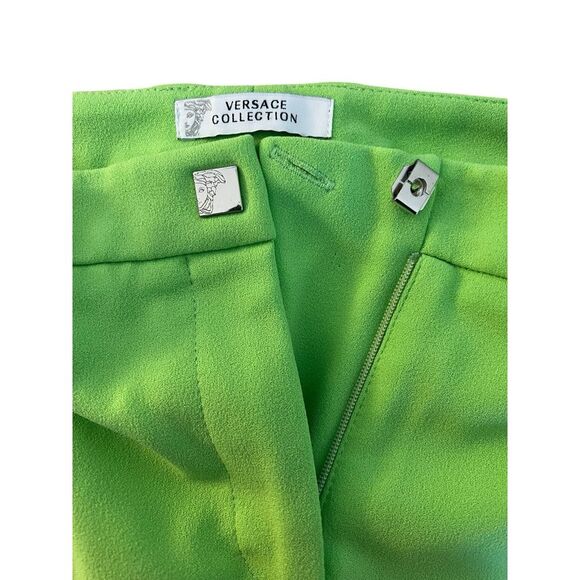 VERSACE COLLECTION Trousers Green Size 40UK‎ Style G32380 Italy Designer Women's - Picture 11 of 11